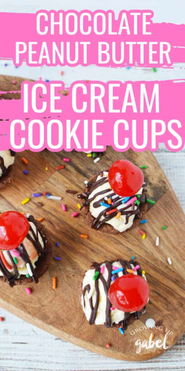 Ice Cream Sundae Cookie Cups