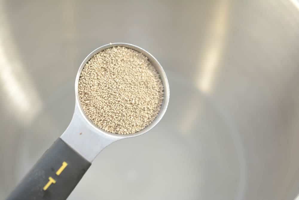 A tablespoon of yeast