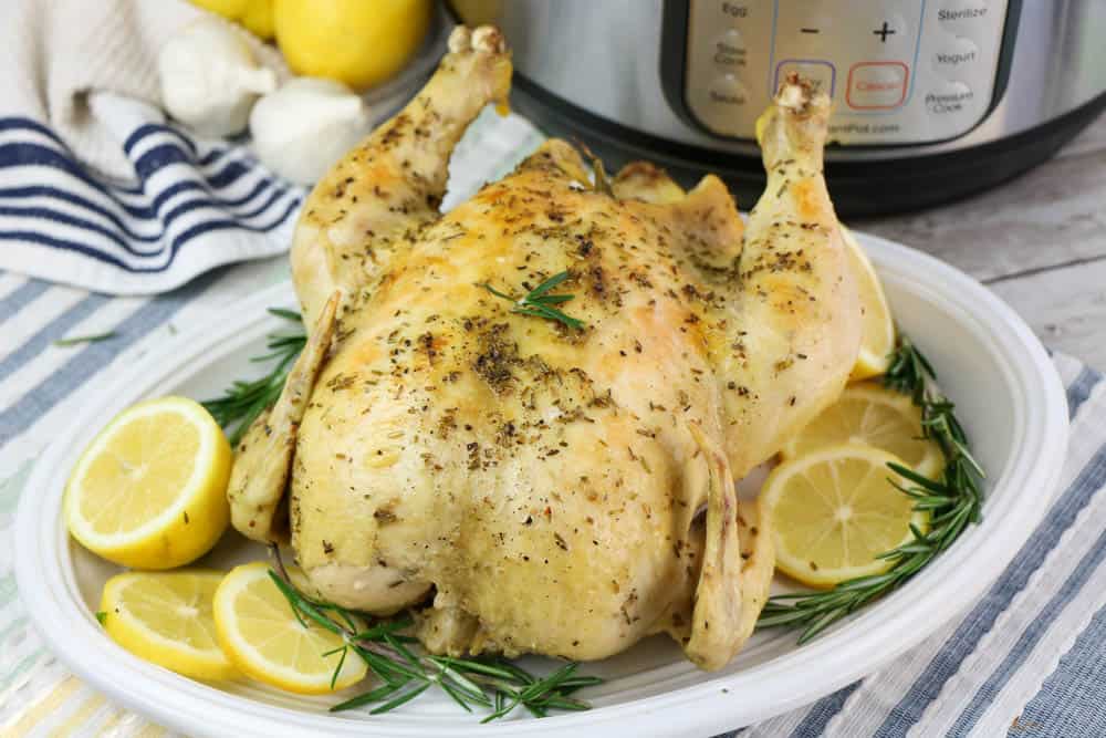 Pressure Cooker Whole Chicken (Instant Pot) - Lemon Blossoms