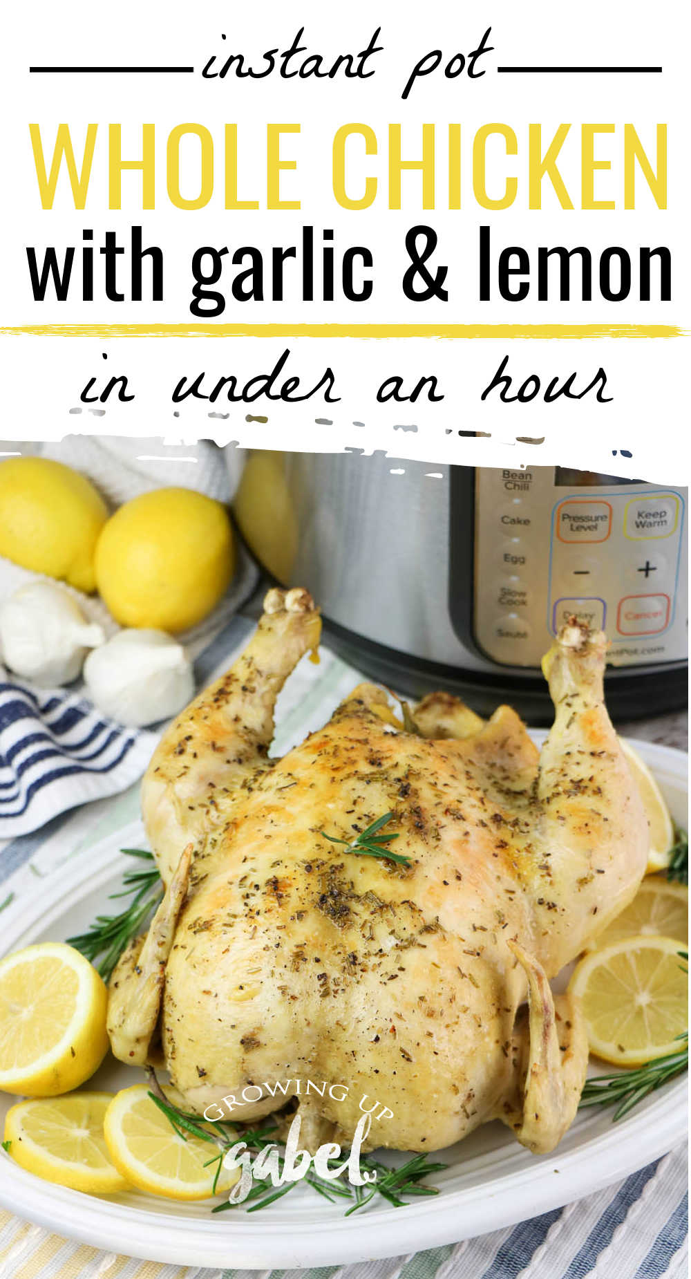 Whole chicken in the instant pot
