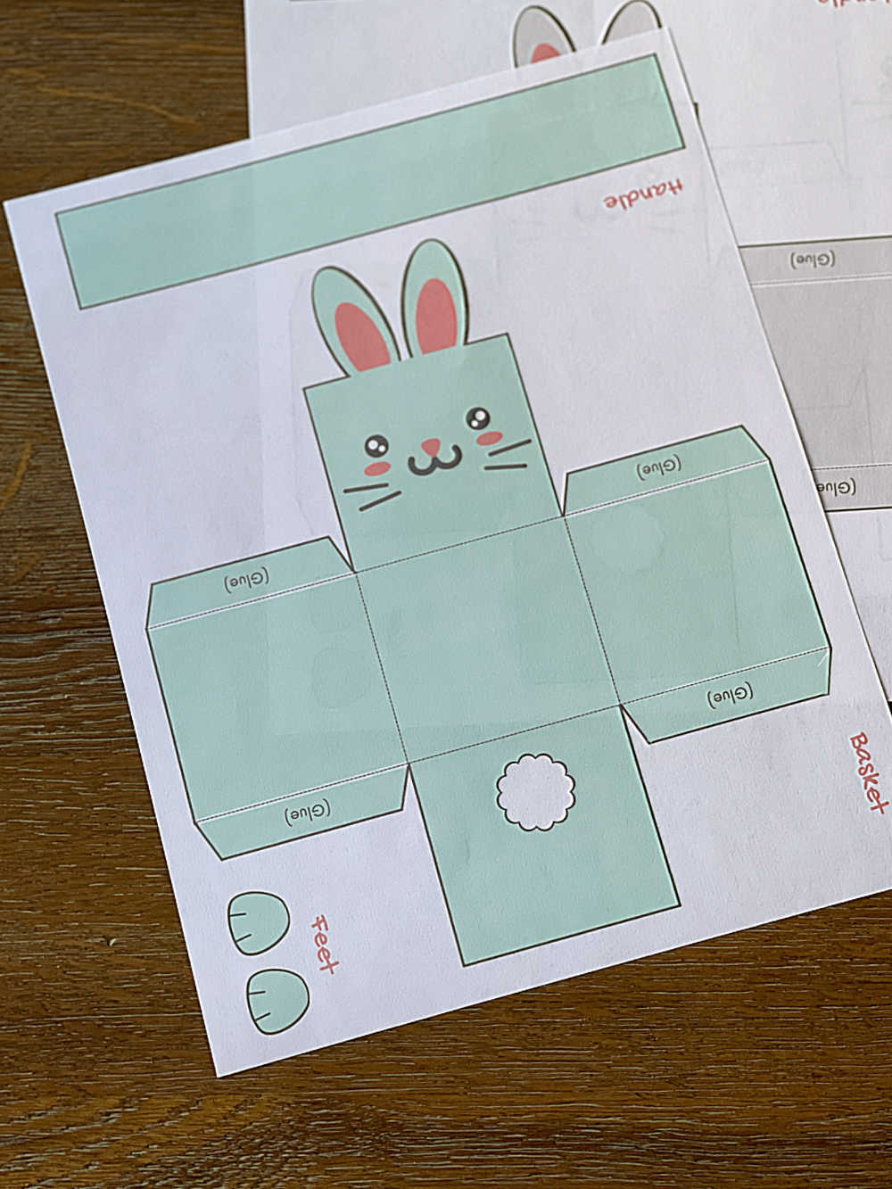 Easter Crafts - Print your Easter Bunny Bag Template | All Kids Network