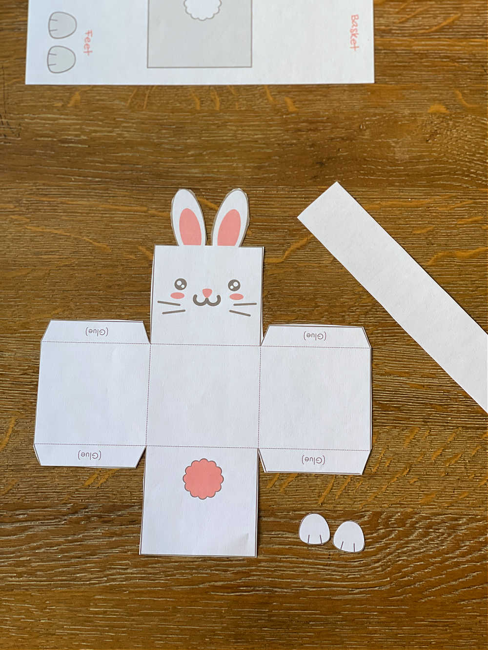 Printable Rabbit Paper Bag Puppet Template – Simple Mom Project
