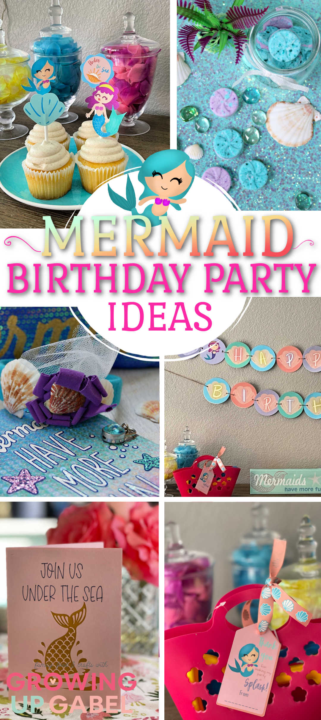 Mermaid Birthday Party Table Centerpiece Under The Sea Kids