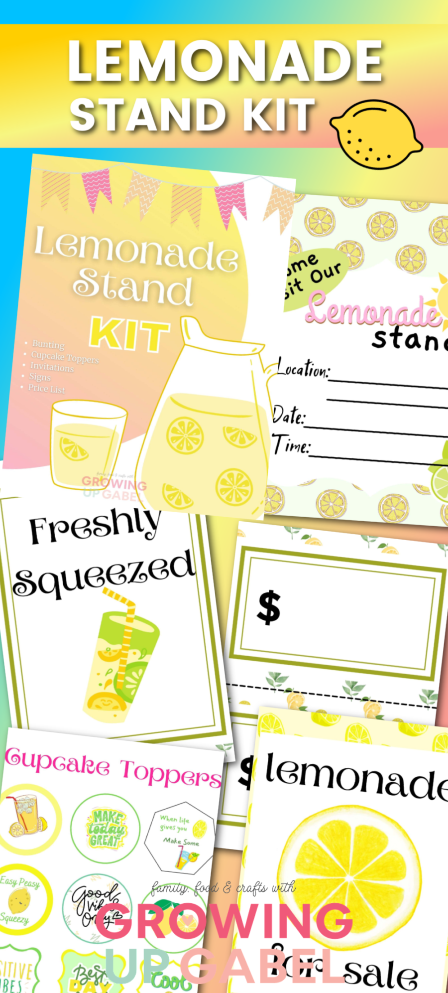 Lemonade Stand Signs Printable Kit