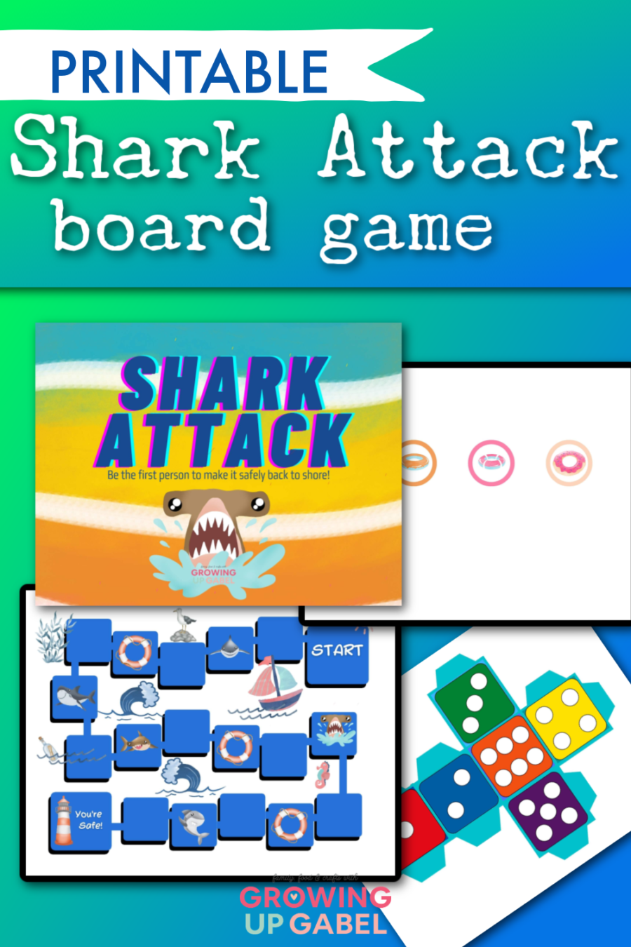 Printable Shark Game for Kids