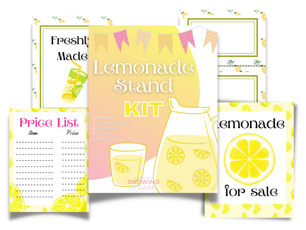 Lemonade Stand Signs Printable Kit