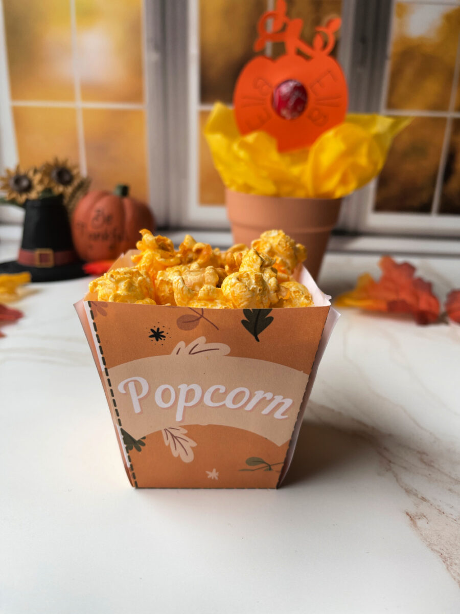 Printable Thanksgiving Popcorn box
