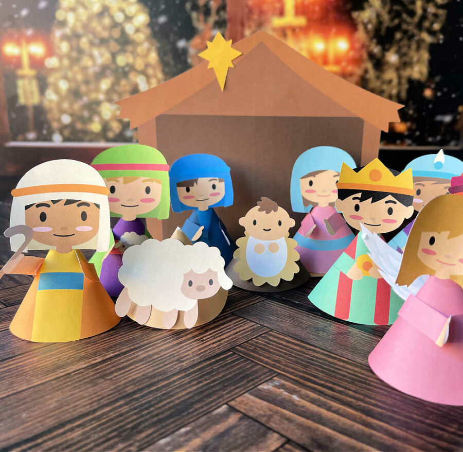 Paper Christmas Nativity