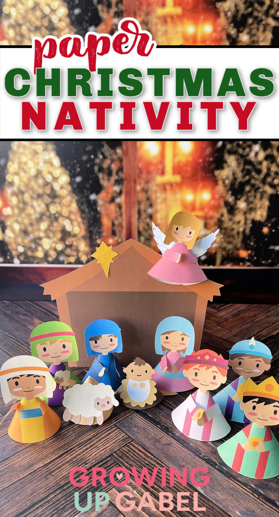 Paper Christmas nativity