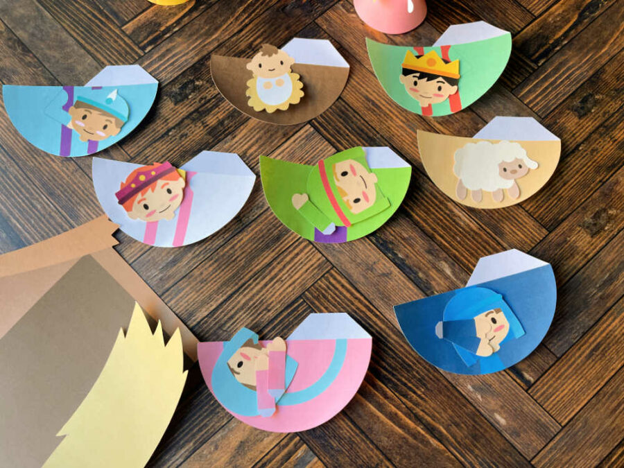Printable nativity pieces cut out
