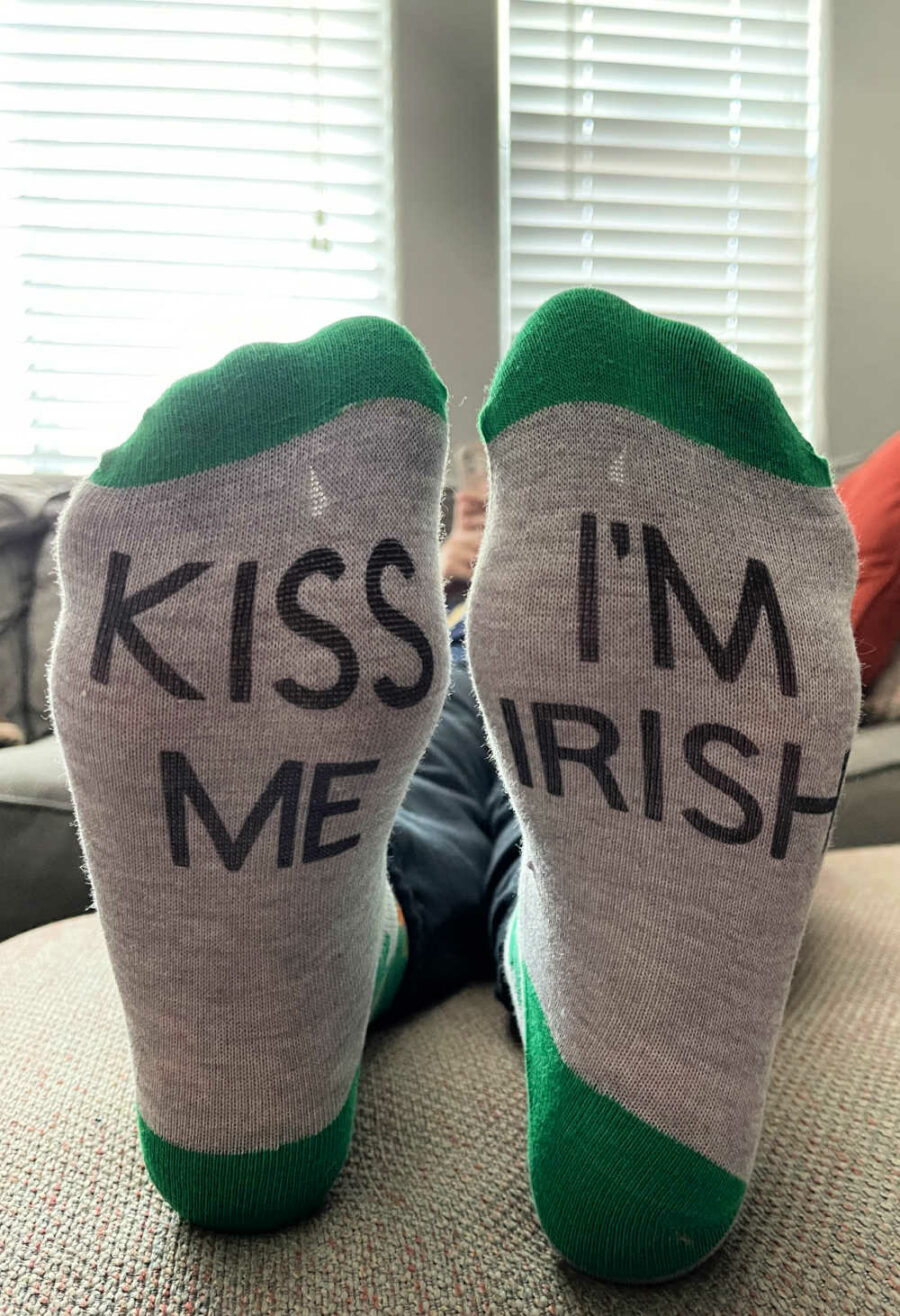 Kiss Me I'm Irish socks
