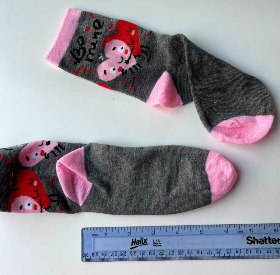 Valentine's Day socks