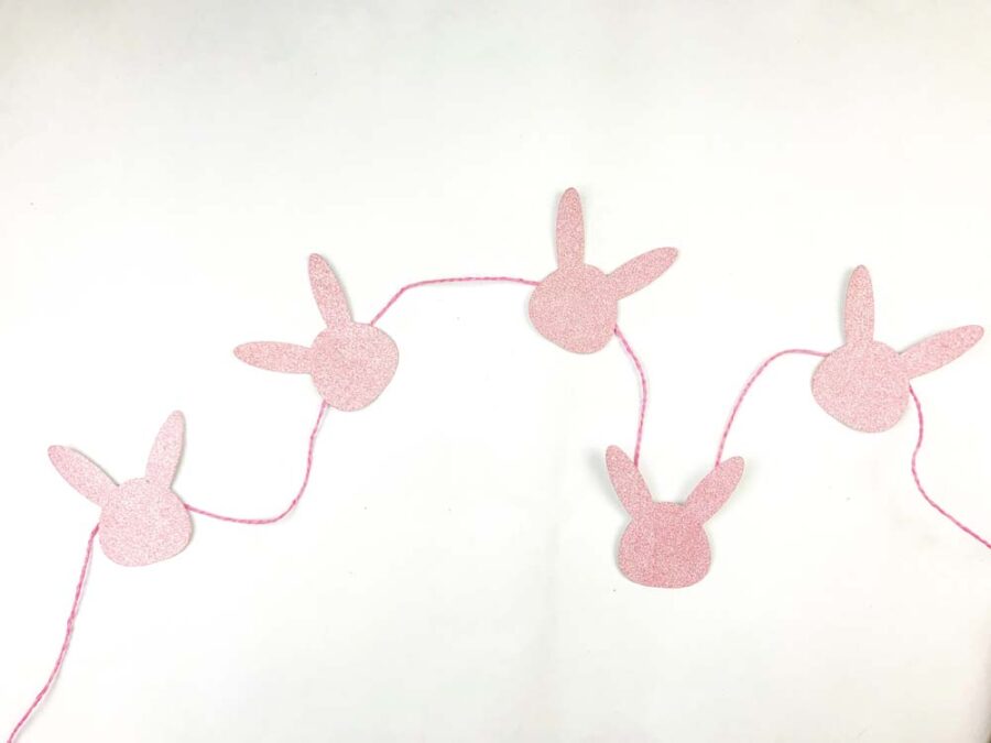Bunny garland  taped together
