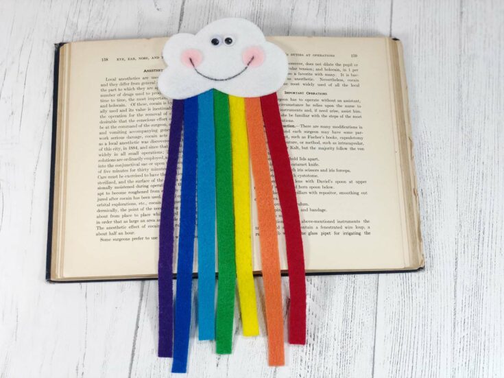 Felt Rainbow Bookmark