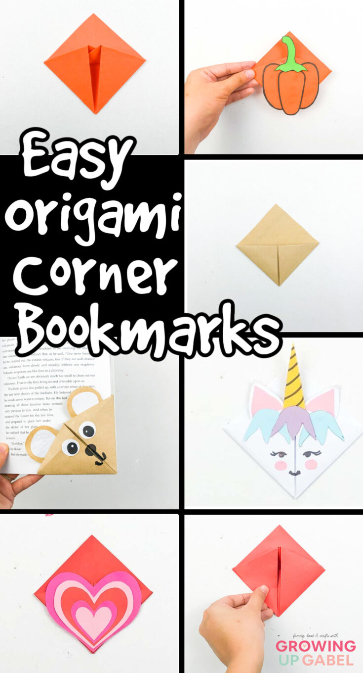 PAPER BOOKMARKS, Easy Origami Bookmark Corner