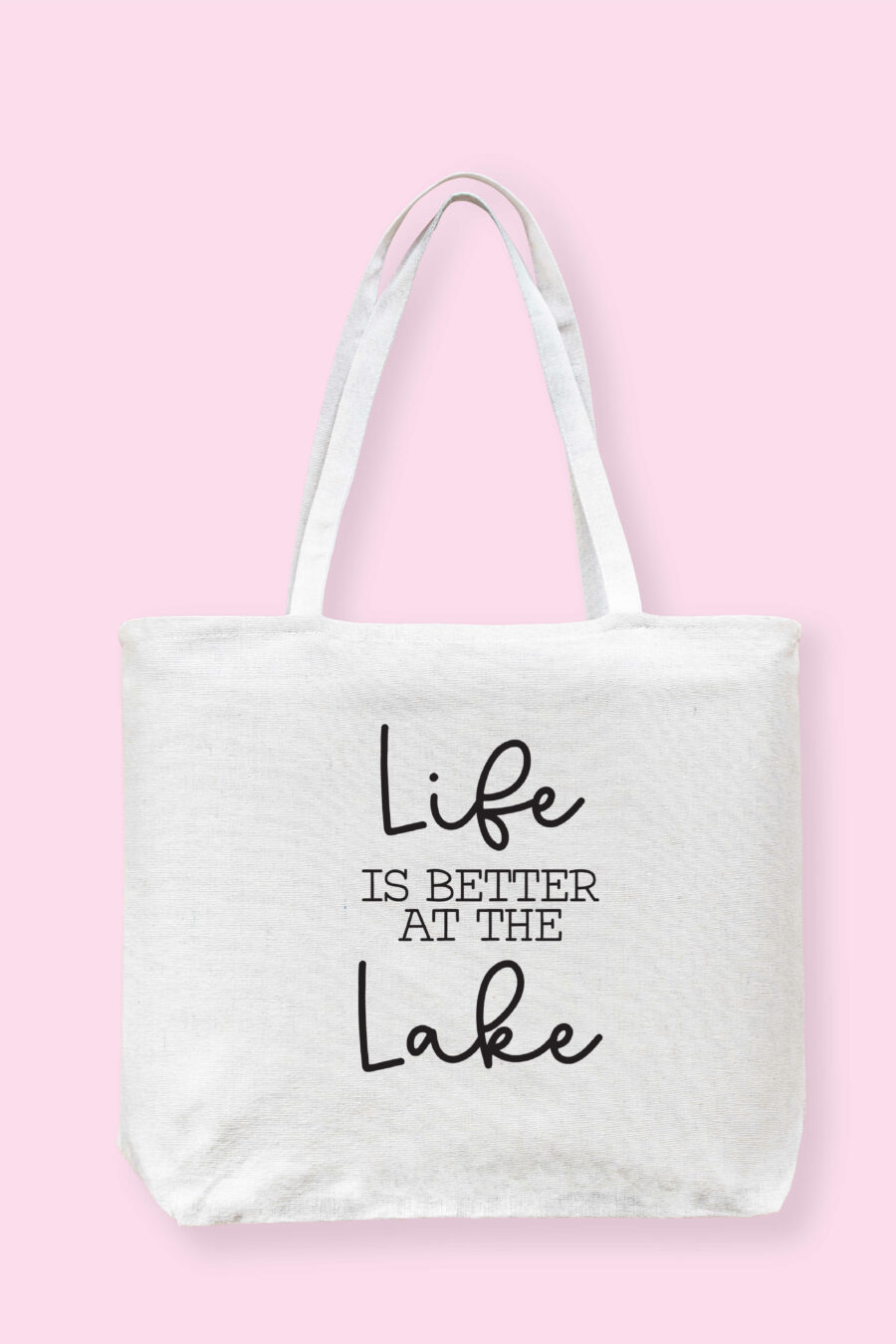 Life is better at the lake tote bag