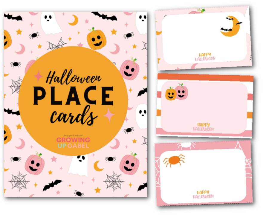 3 Halloween place cards 