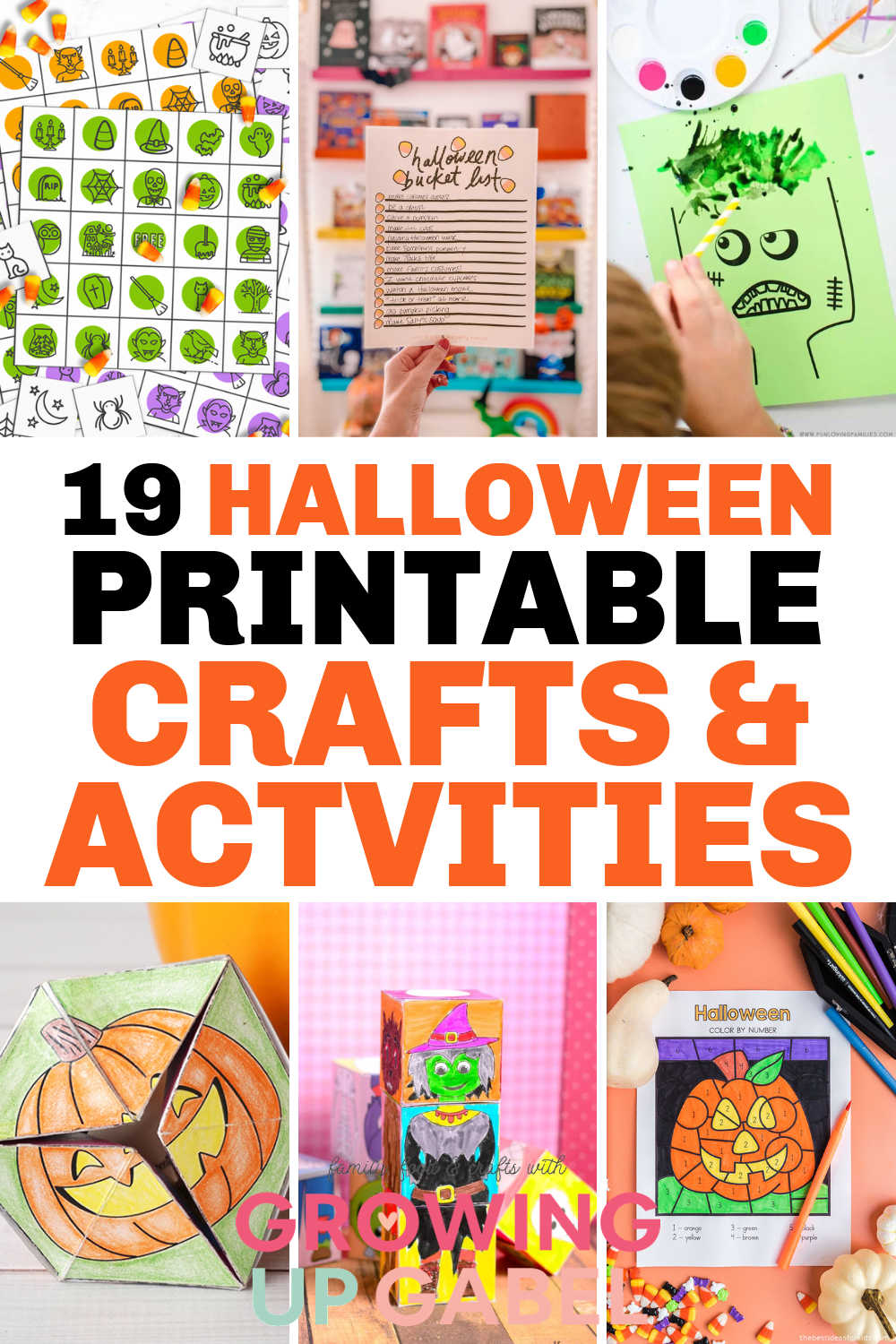 19 Printable Halloween Games and Crafts