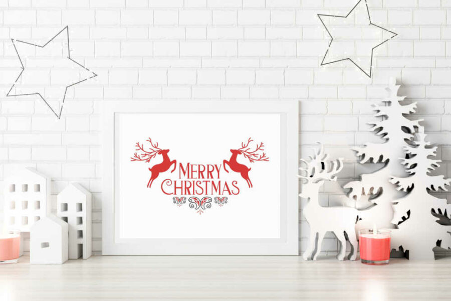Merry Christmas Wall art in a frame