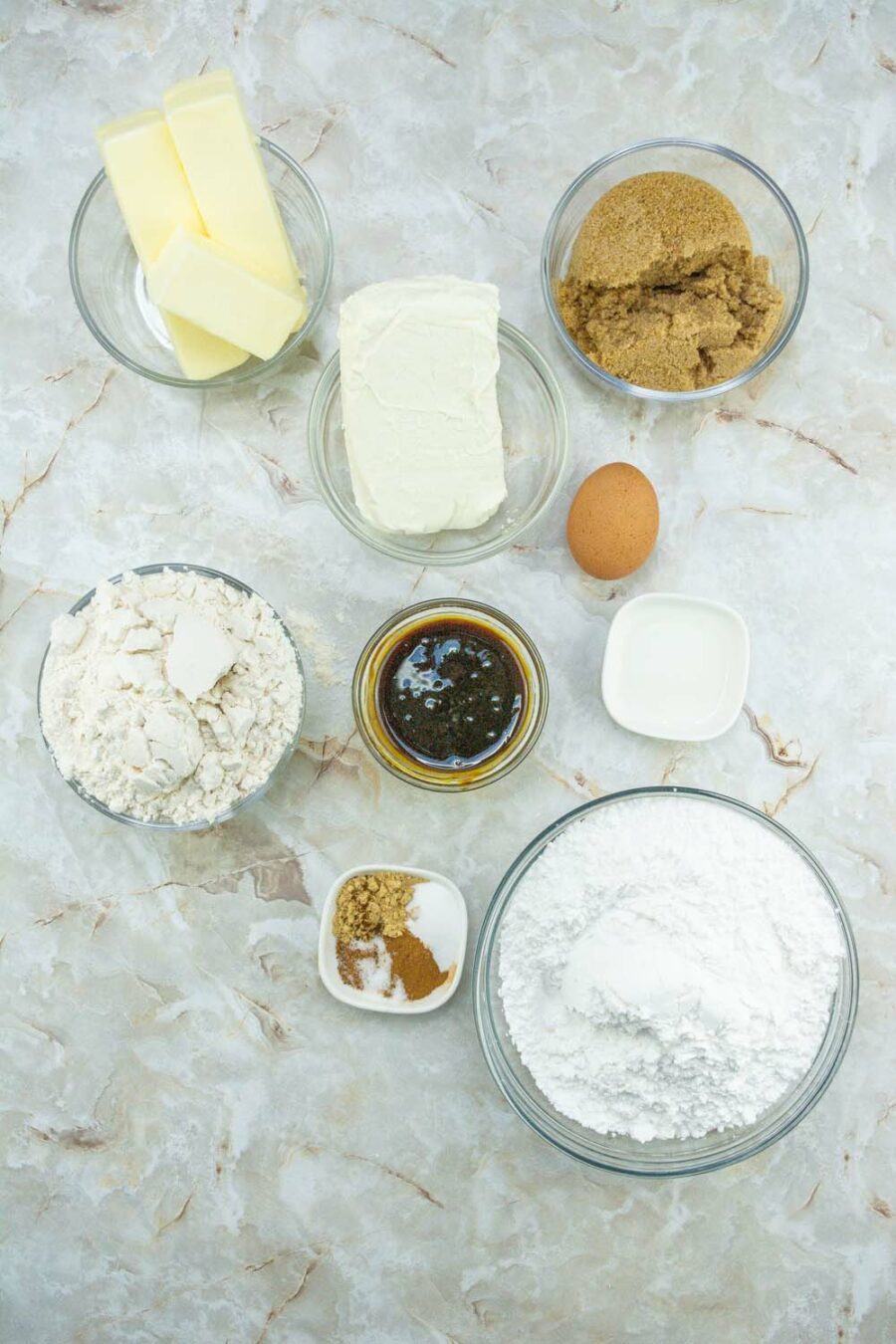 Soft gingersnap cookies and cream cheese frosting ingredients
